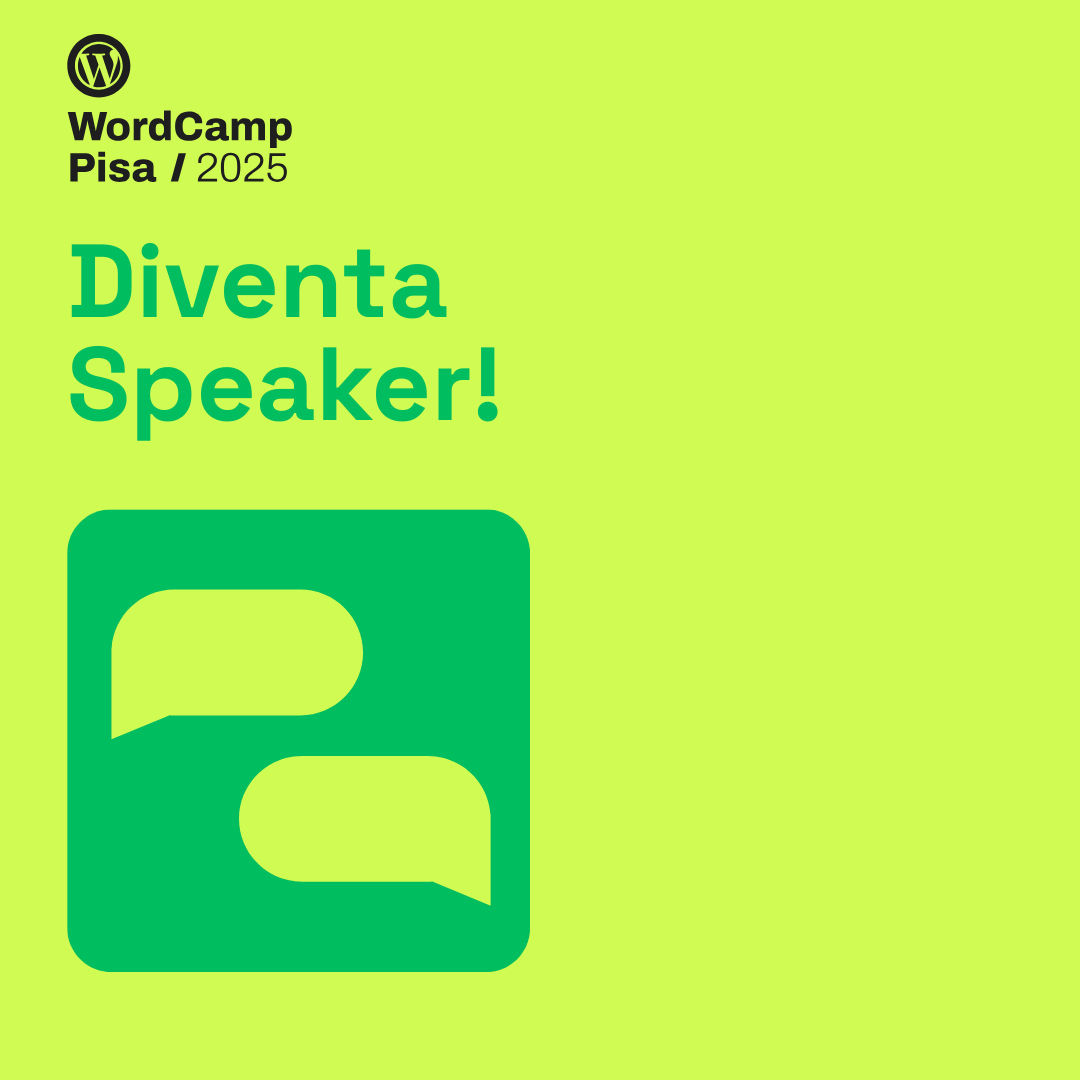 È aperta la Call for Speakers!