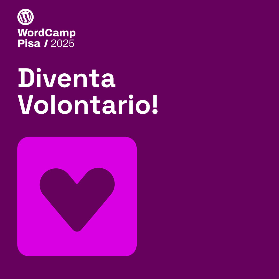 È aperta la Call for Volunteers!